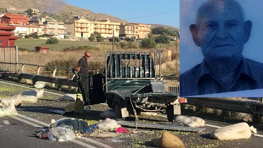 Scontro tra una motoape e un camion, muore un pensionato a Siculiana