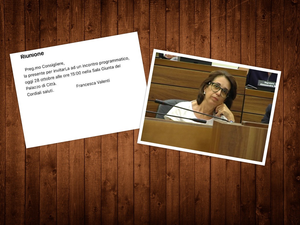 Cambio di passo? La Valenti intende far sul serio: convocati con email i consiglieri di opposizione per una riunione
