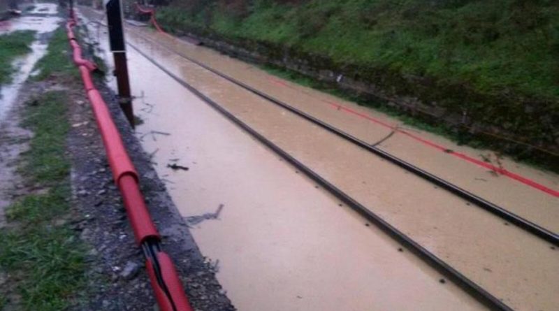 Maltempo, danni a Licata: allagata la stazione e treni fermi sulla Gela-Caltanissetta