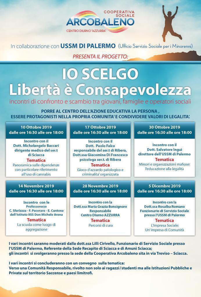 "La scuola come luogo di aggregazione": convegno domani  presso la cooperativa sociale Arcobaleno di Sciacca