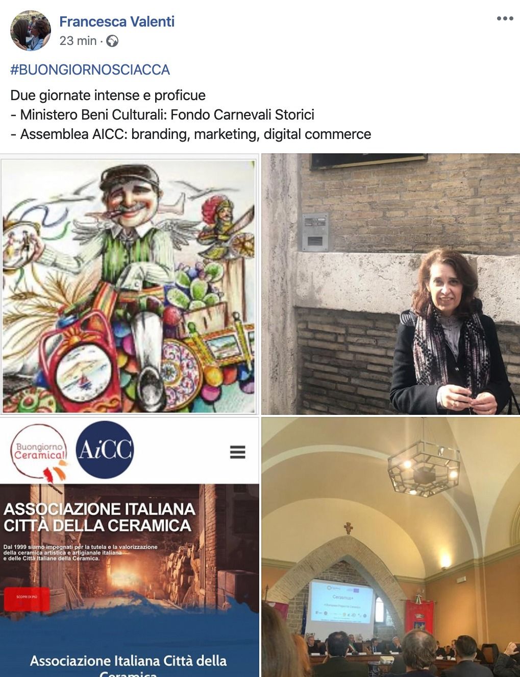 Il sindaco Valenti a Roma per Carnevale e Ceramica