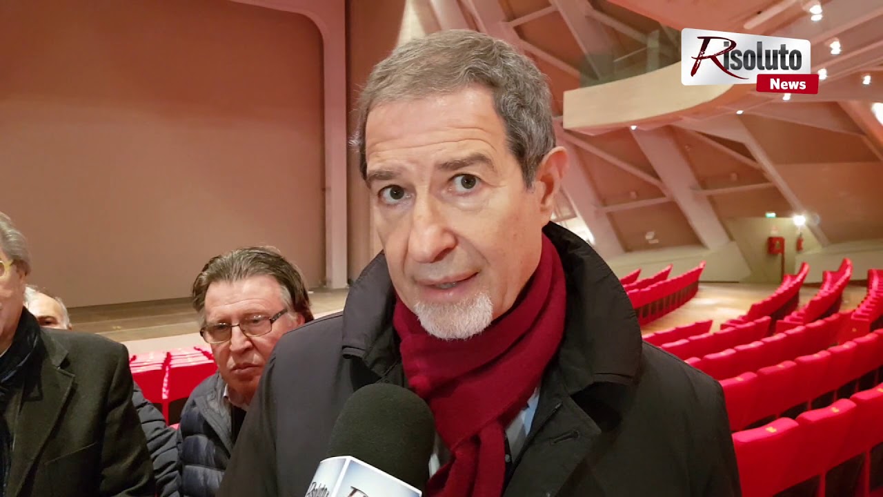 Nello Musumeci a Sciacca, fa tappa all'Auditorium Monte Kronio, all'ex chiesa di Santa Margherita e al Samona': "Io qui per capire" (Intervista)