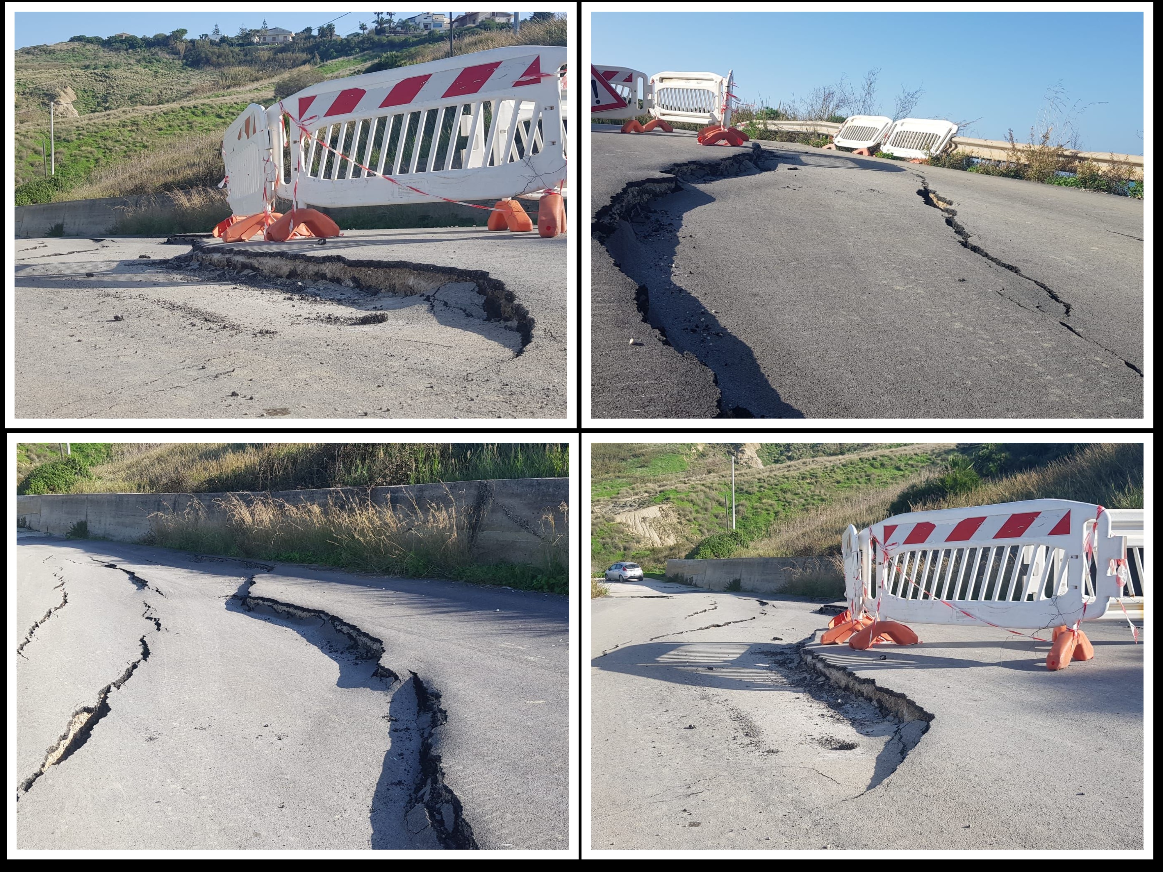 Cronaca di una frana annunciata, cede la carreggiata di via Ulisse a San Marco