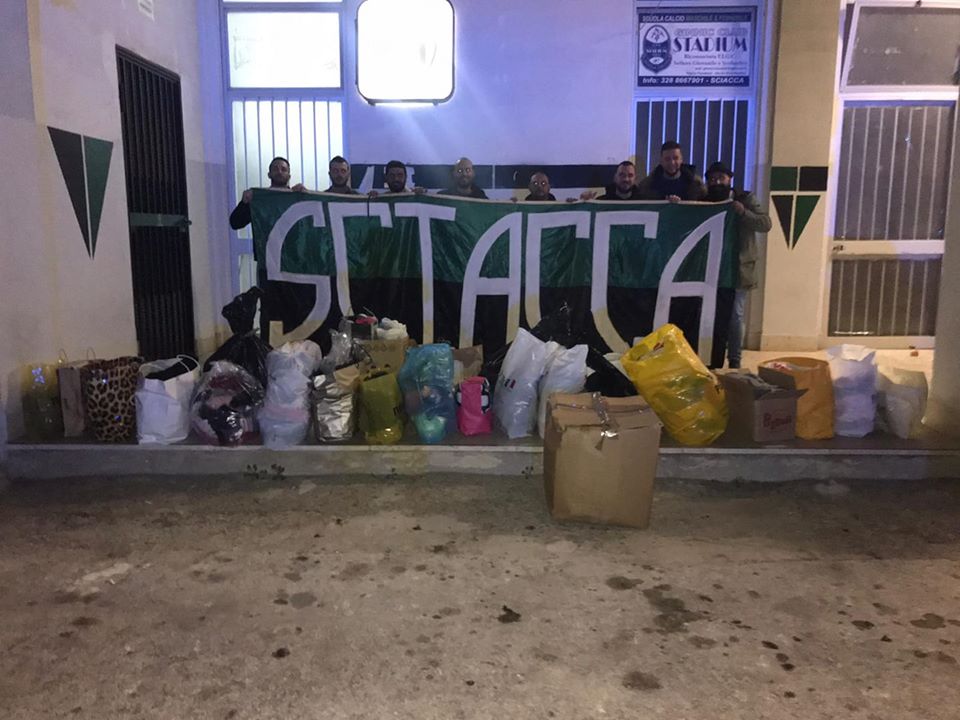 Il cuore degli ultras dello Sciacca, consegnati vestiti e giocattoli per i bambini albanesi che vivono nelle zone colpite dal terremoto