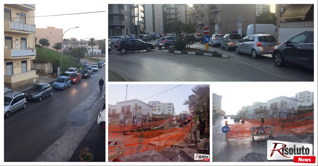 Si sposta il cantiere di via Giovanni XXIII e  il traffico della Perriera va in tilt