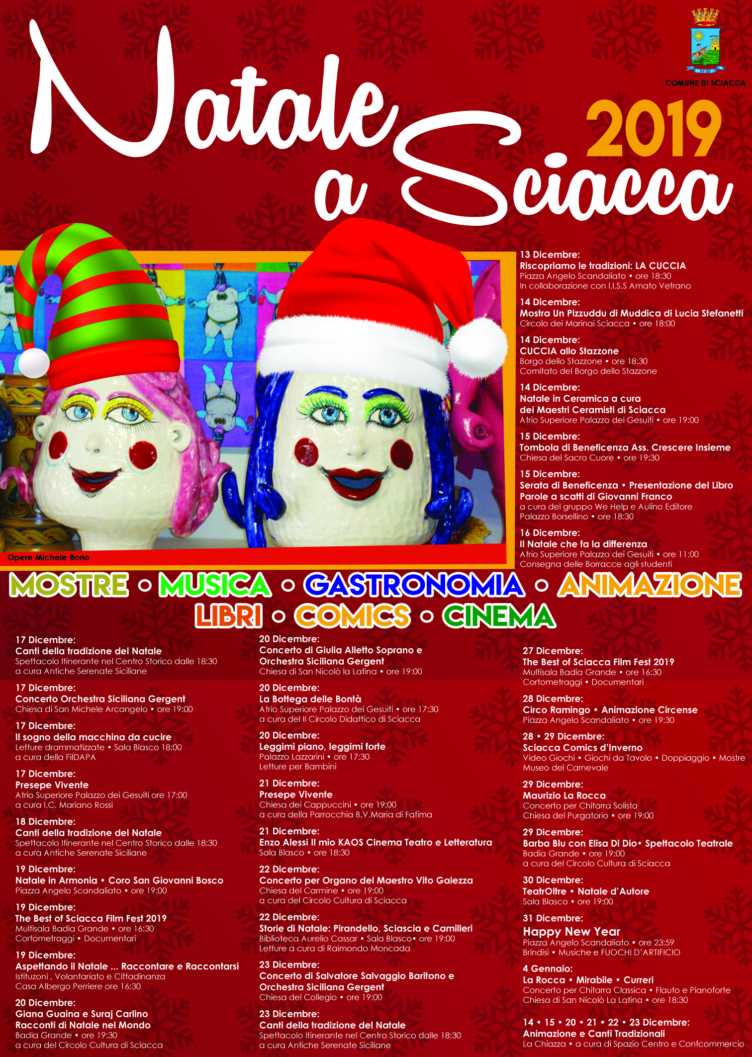 Natale in centro, le iniziative in programma oggi