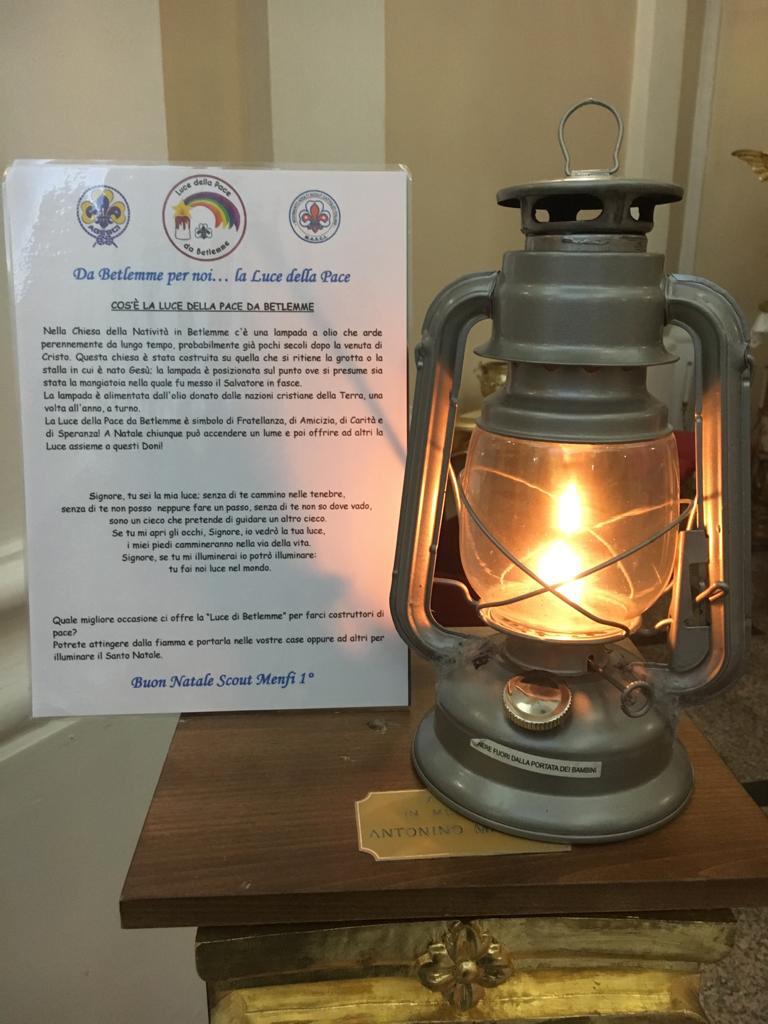 La Luce della Pace di Betlemme arriverà domani a Sciacca e sarà distribuita in dono dal gruppo scout Agesci Sciacca 2