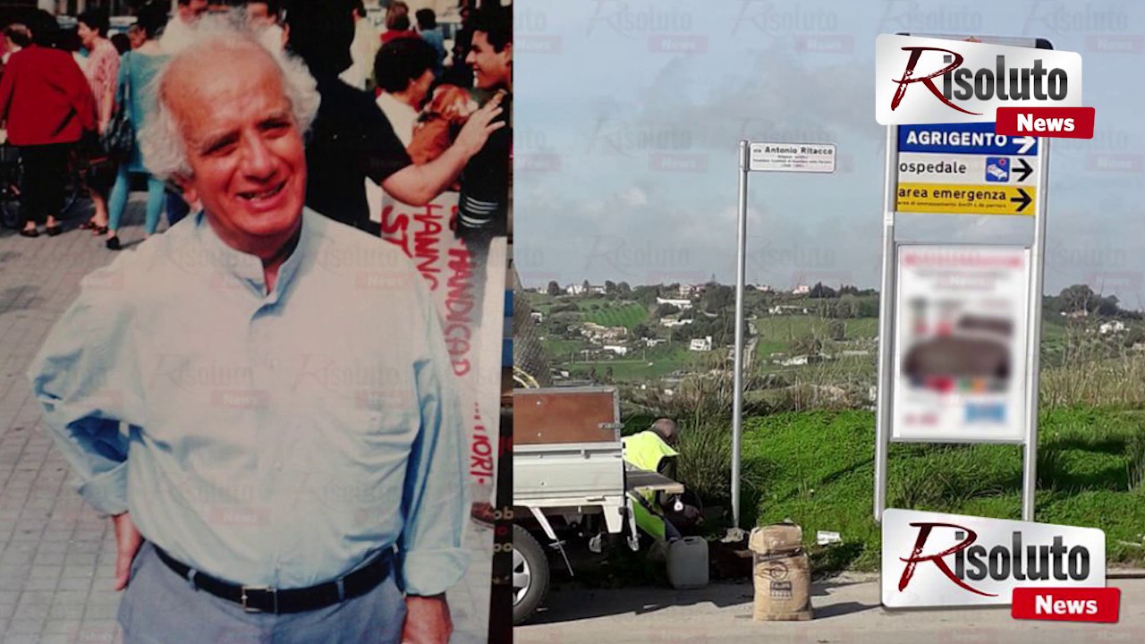 Sciacca, cerimonia di inaugurazione della via “Antonio Ritacco” (video)
