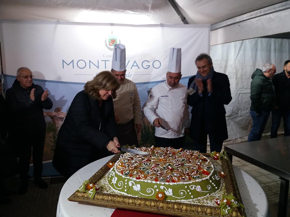 Una cassata di 50 chili a Montevago per chiudere "Sapori e Delizie di Natale"