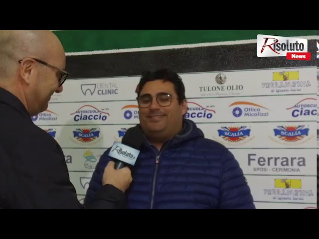 Lo Sciacca in fuga grazie alla sconfitta del Casteltermini, il tecnico Piazza: "Piedi per terra e pensiamo al Bagheria"