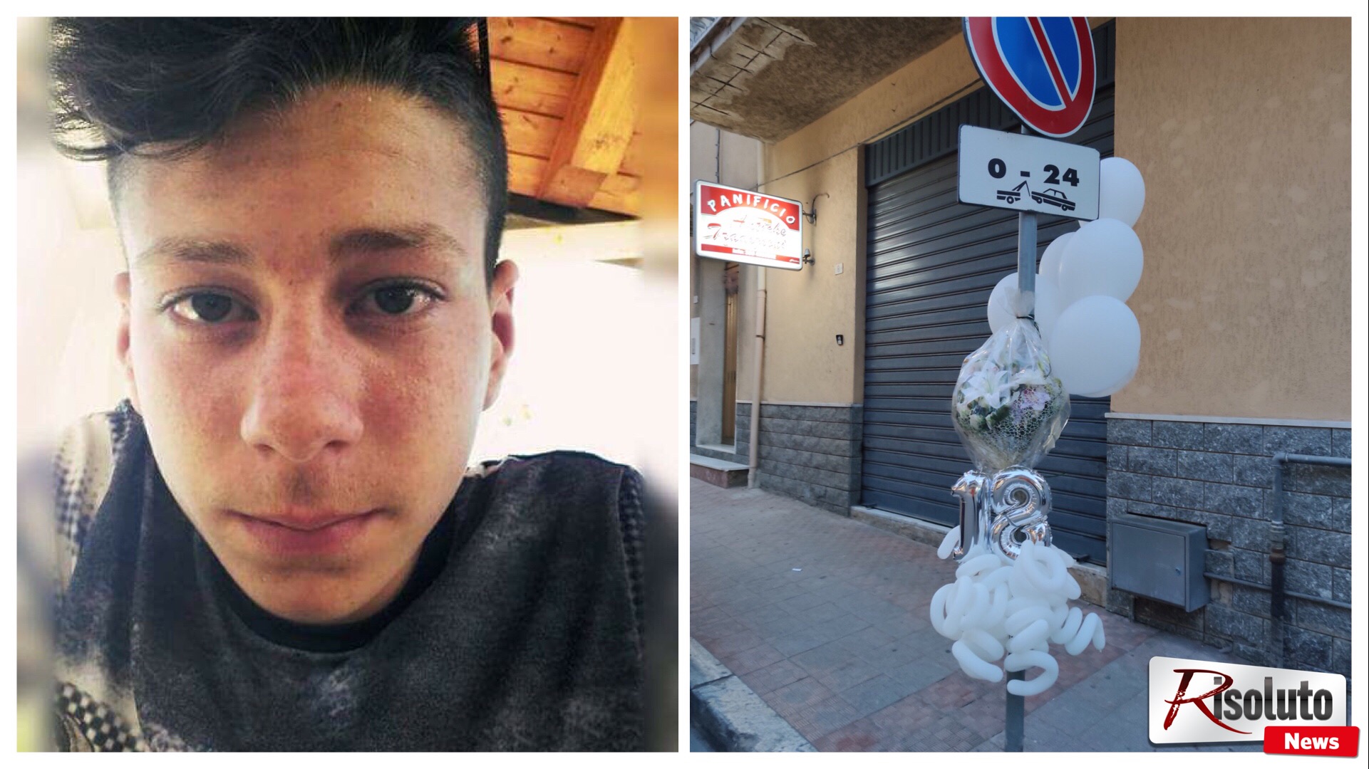 Oggi Vincenzo Soldano avrebbe compiuto 18 anni, palloncini bianchi sul luogo dell'incidente e il commosso ricordo della madre