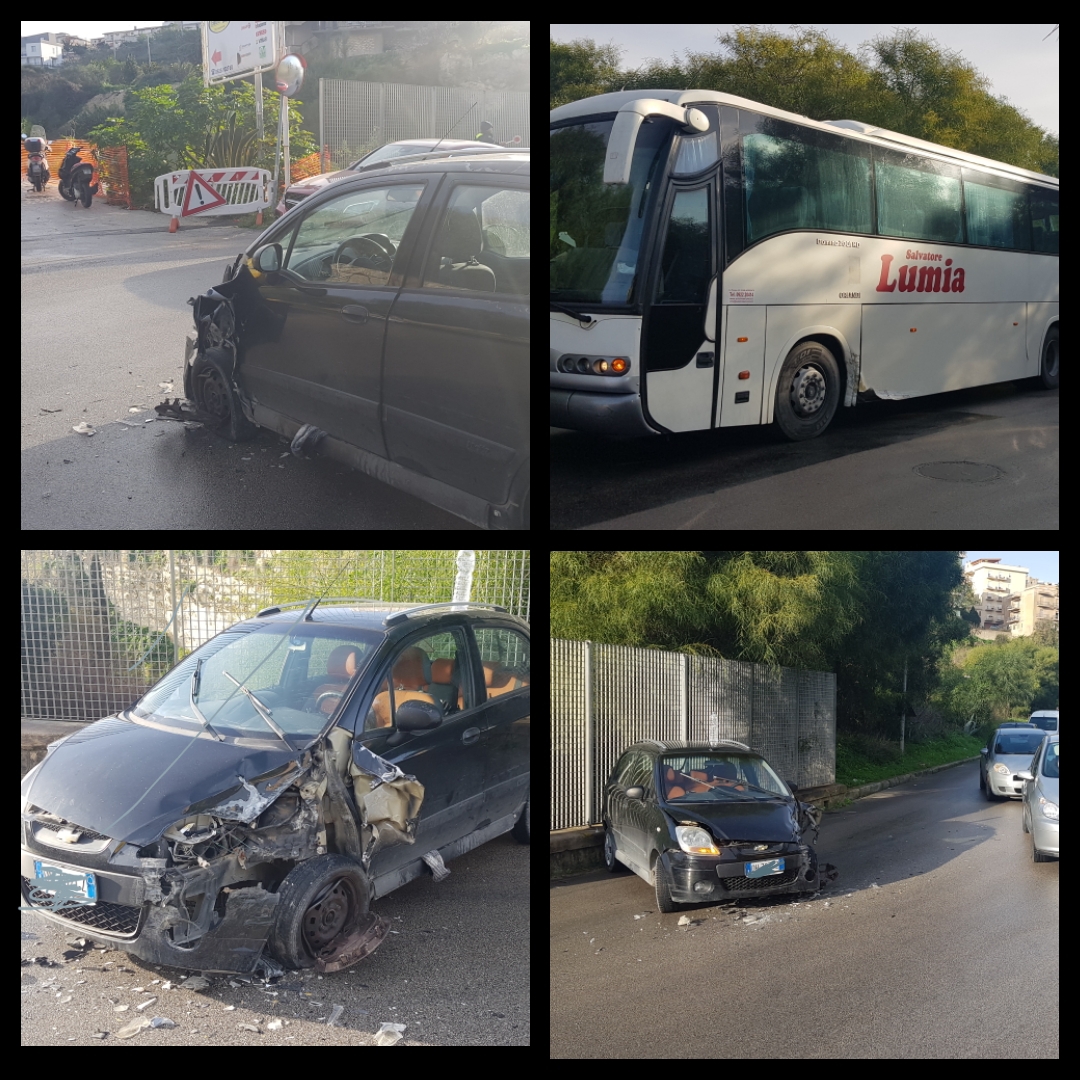 Scontro tra un’auto e un pullman questa mattina a Sciacca, ferita una donna