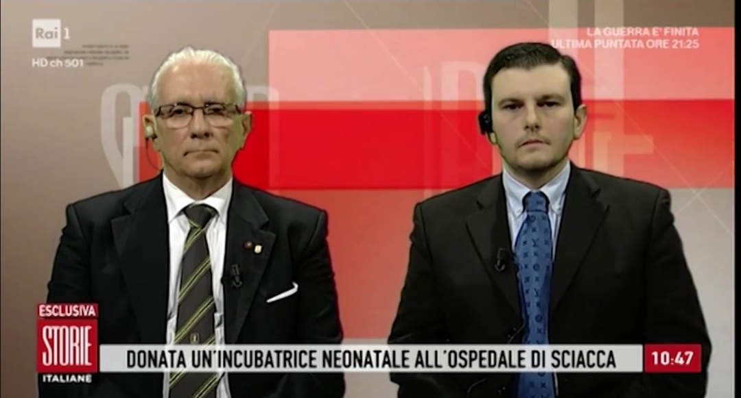 L'associazione Capurro su Rai Uno per testimoniare sulla presenza dell'incubatrice nell'ospedale di Sciacca
