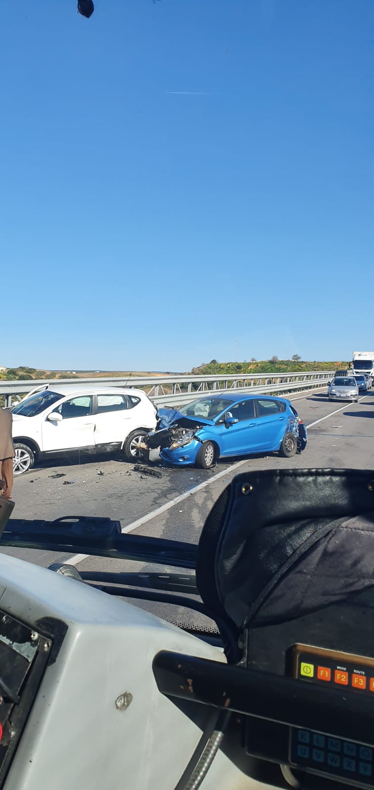 Incidente sul viadotto Belice, quattro auto coinvolte