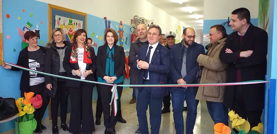 Inaugurato un parco giochi nella scuola dell'Infanzia di Sambuca