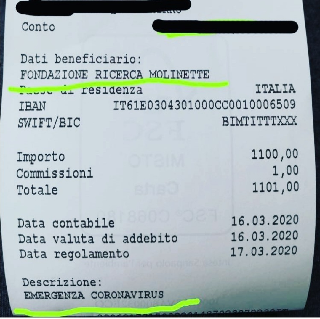Coronavirus e solidarietà, donato un intero montepremi del fantacalcio per fronteggiare l’emergenza Covid-19
