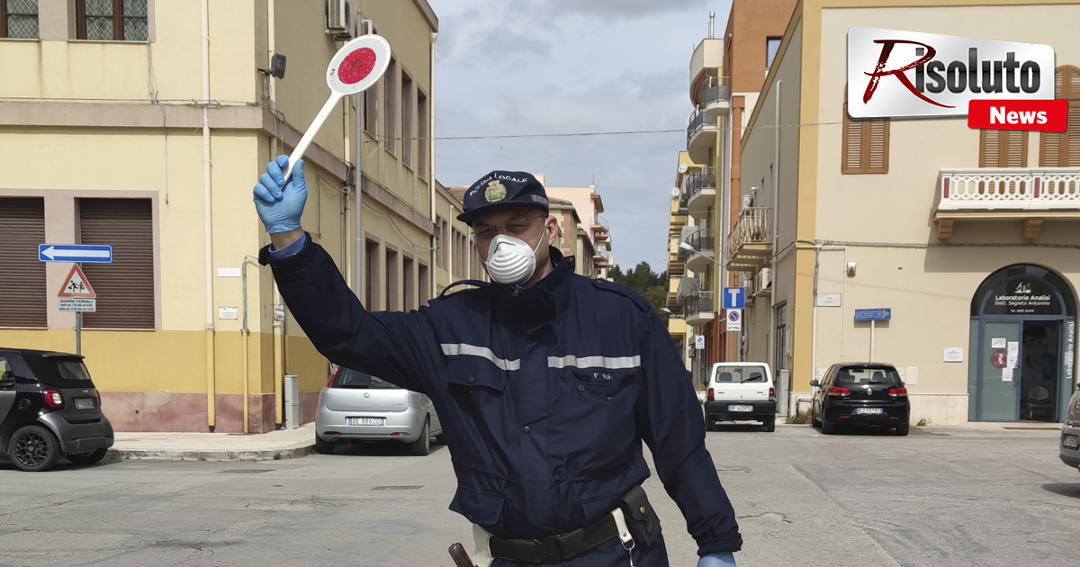 Coronavirus, la Polizia Municipale di Sciacca fa scattare sei denunce e una anche per oltraggio a pubblico ufficiale