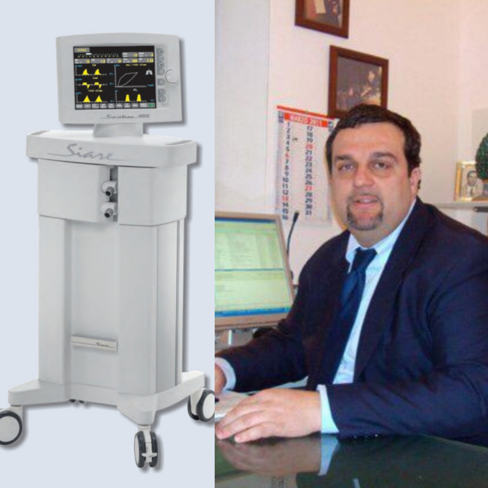 L'imprenditore Paolo Licata dona un ventilatore polmonare da 12 mila euro all'ospedale di Sciacca