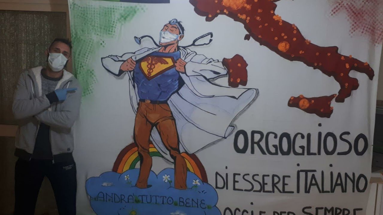 Artista saccense realizza opera durante la quarantena, Luigi Taormina:"Vorrei donarla all'ospedale di Sciacca"