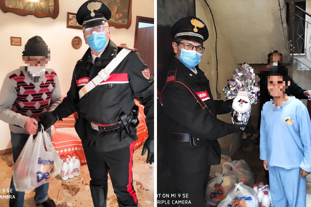 Emergenza Covid-19, carabinieri in azione non solo nei controlli ma anche nell’assistere la popolazione in difficoltà