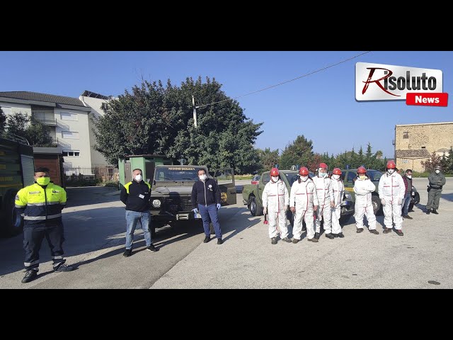 Il Corpo Forestale in azione oggi a Sciacca per la sanificazione (Intervista)