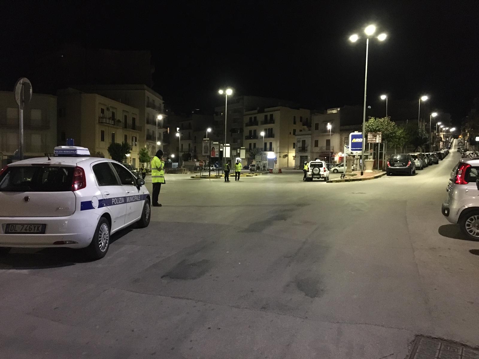 Prossimita' delle feste e partono i controlli anche serali e notturni della polizia municipale di Sciacca