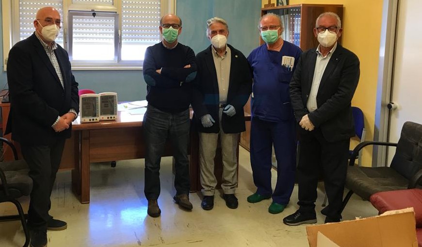 Apparecchiature e dispositivi di protezione all'ospedale di Ribera