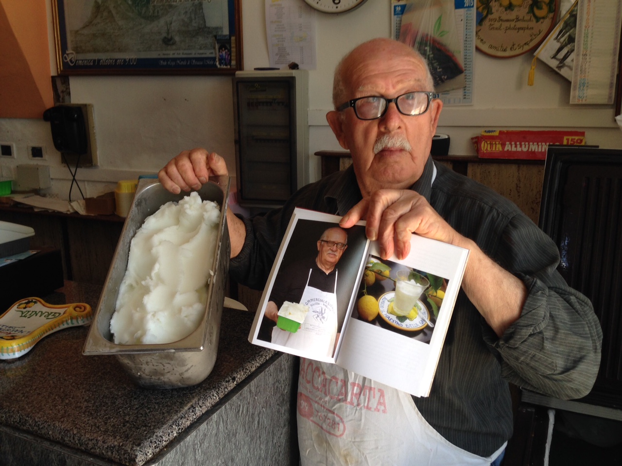 Aurelio Licata a 83 anni accetta la sfida: "La mia granita in estate ci sarà"