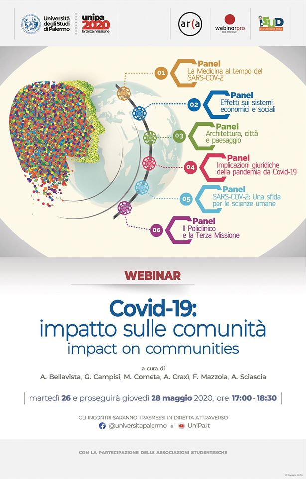 L’impatto del Covid-19 sulle comunità, un webinar organizzato da Unipa