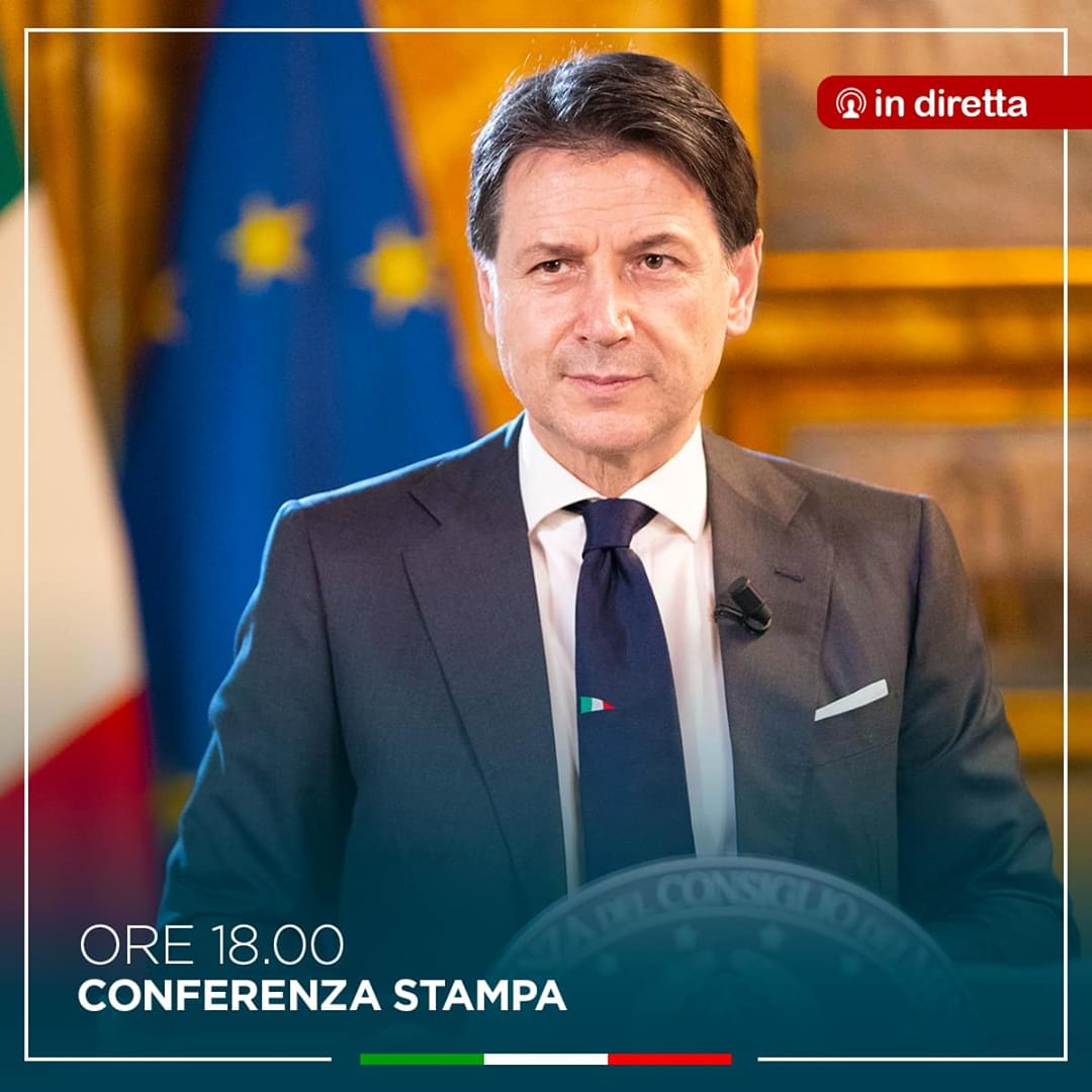 Conferenza stampa di Conte da Palazzo Chigi oggi alle 18