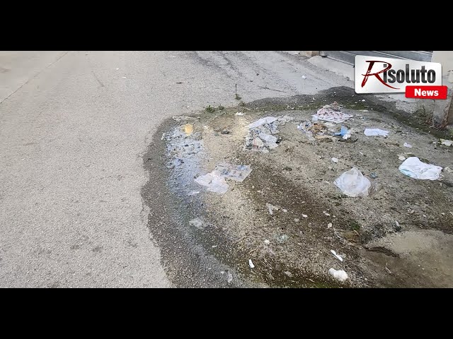Perdita idrica nel Fondo La Seta a Sciacca, disagi e pericoli (Video)