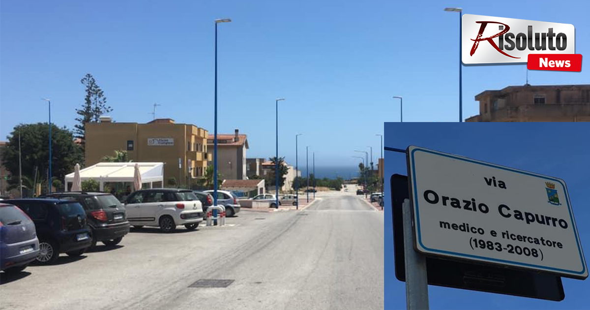 Un nuovo tratto di strada della Perriera intitolato al medico di Sciacca Orazio Capurro