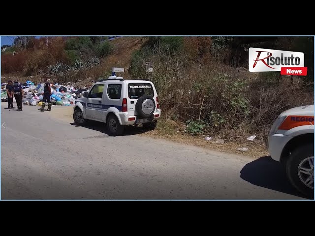 Discariche a Sciacca senza fine, la Valenti chiede intervento dell'Esercito ma a presidiare stamattina la polizia municipale