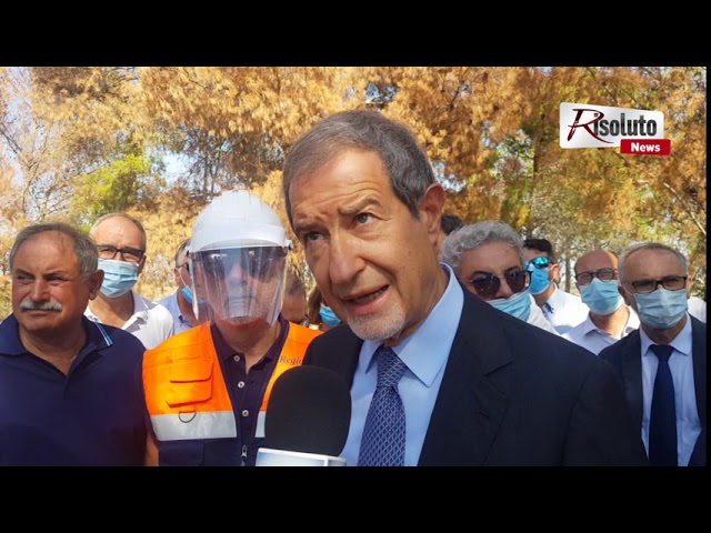 I lavori al fiume Verdura, gli incendi boschivi e le Terme di Sciacca, parla Musumeci (Intervista)
