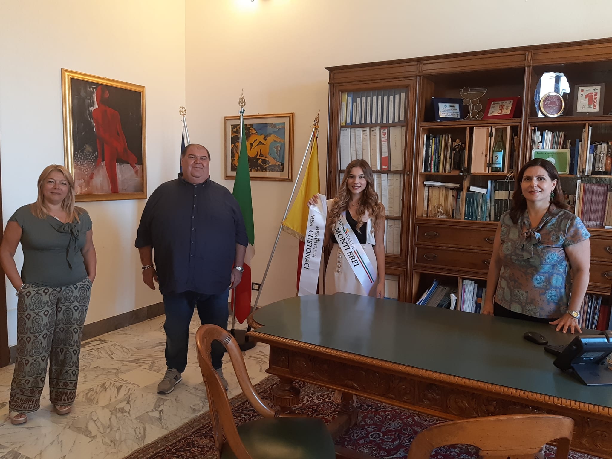 La menfitana Paola Gambina selezionata  per le finali nazionali di Miss Italia oggi in Municipio