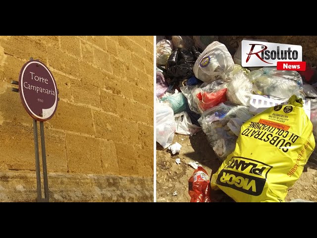 Il quartiere di San Michele a Sciacca invoca le telecamere, dopo 4 giorni dalla bonifica ancora rifiuti alla Torre Campanaria (Intervista)