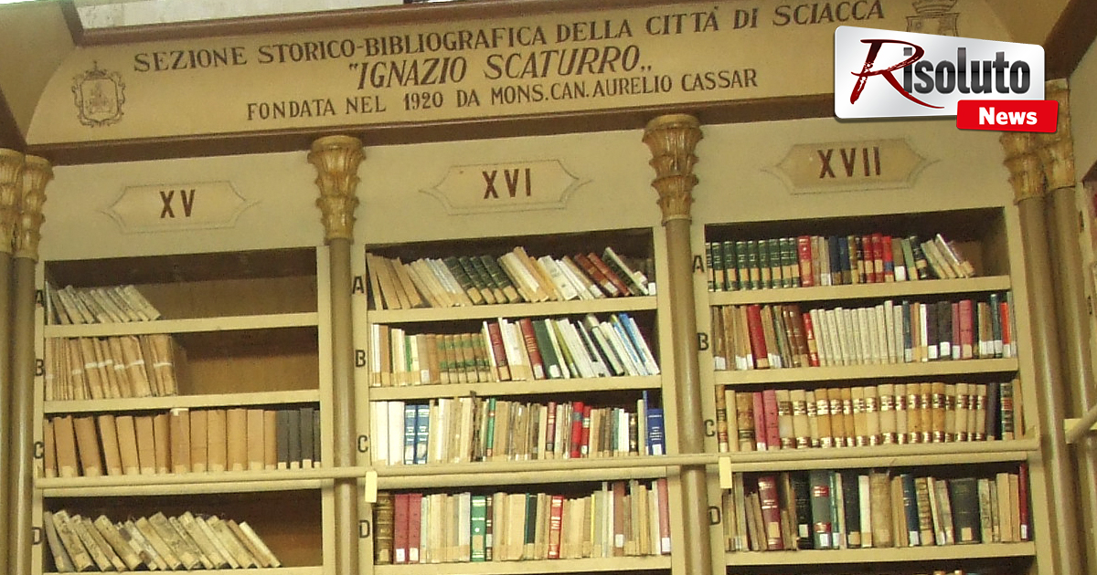 La biblioteca di Sciacca riceverà un contributo di 10 mila euro dal Ministero per le attivitàCulturali