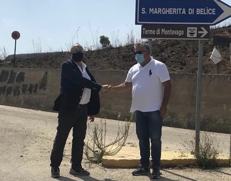 Consegnati i lavori di sistemazione della strada provinciale che collega Santa Margherita Belice alla scorrimento veloce per Palermo