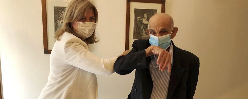 A Montevago Ciccio Migliore compie 103 anni anni e riceve in casa il sindaco