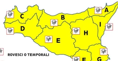 Sicilia, la Protezione Civile dirama l'allerta meteo gialla fino a domani