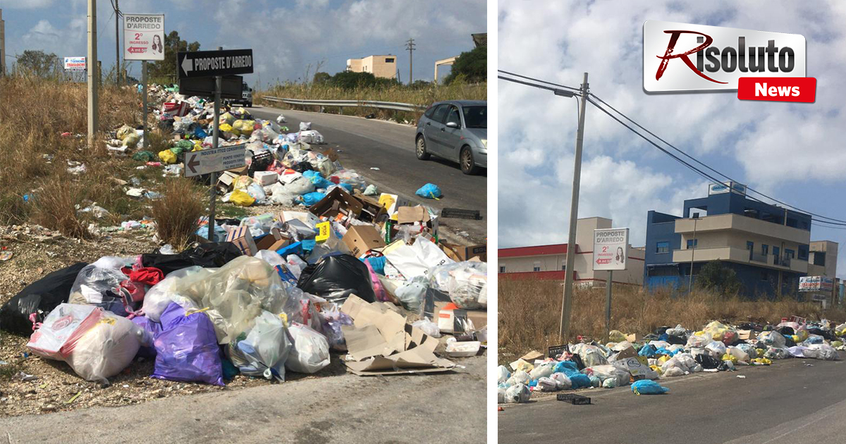 Oggi a Sciacca bonifica delle aree trasformate in discarica e intanto la Fiadel proclama 2 giorni di sciopero degli addetti alla raccolta dei rifiuti