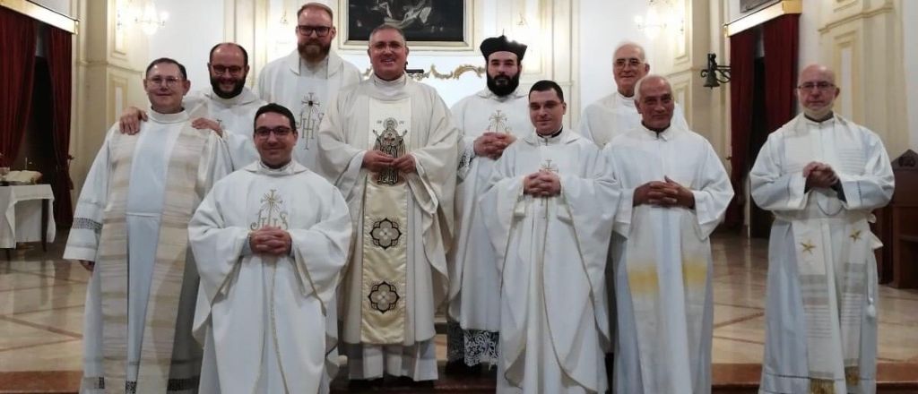 Una messa per il decimo anno di sacerdozio ieri sera a Ribera