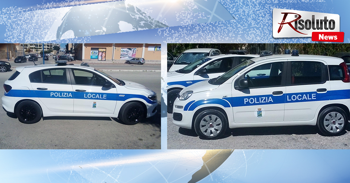 Due nuove auto per la Polizia Locale di Sciacca attrezzate per viabilità e infortunistica stradale