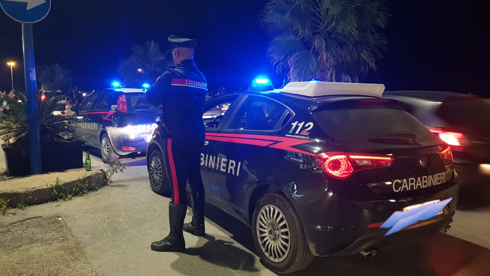 Evitare gli assembramenti, questa sera a Sciacca controlli dei carabinieri allo Stazzone