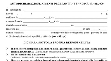 Autocertificazioni false, prime condanne con multe da 2.000 euro per chi ha mentito