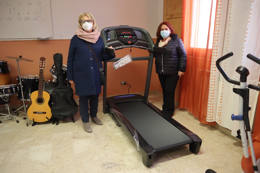 Un tapis roulant per i diversamente abili dell'associazione Crescere Insieme di Sciacca