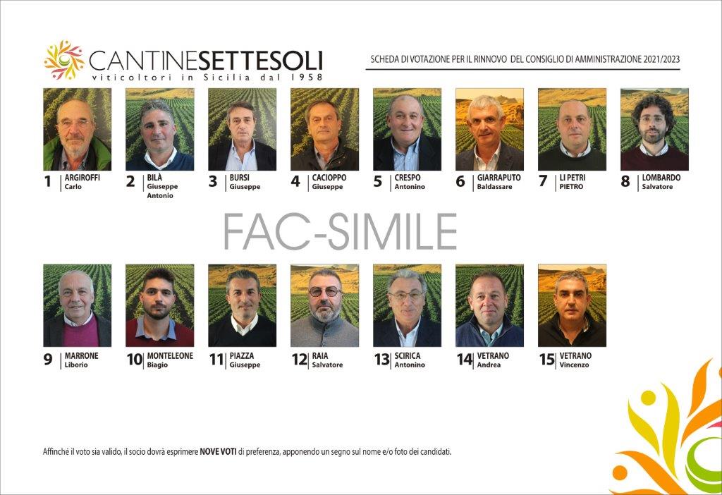 Cantine Settesoli, domenica 20 dicembre le elezioni per il nuovo Cda