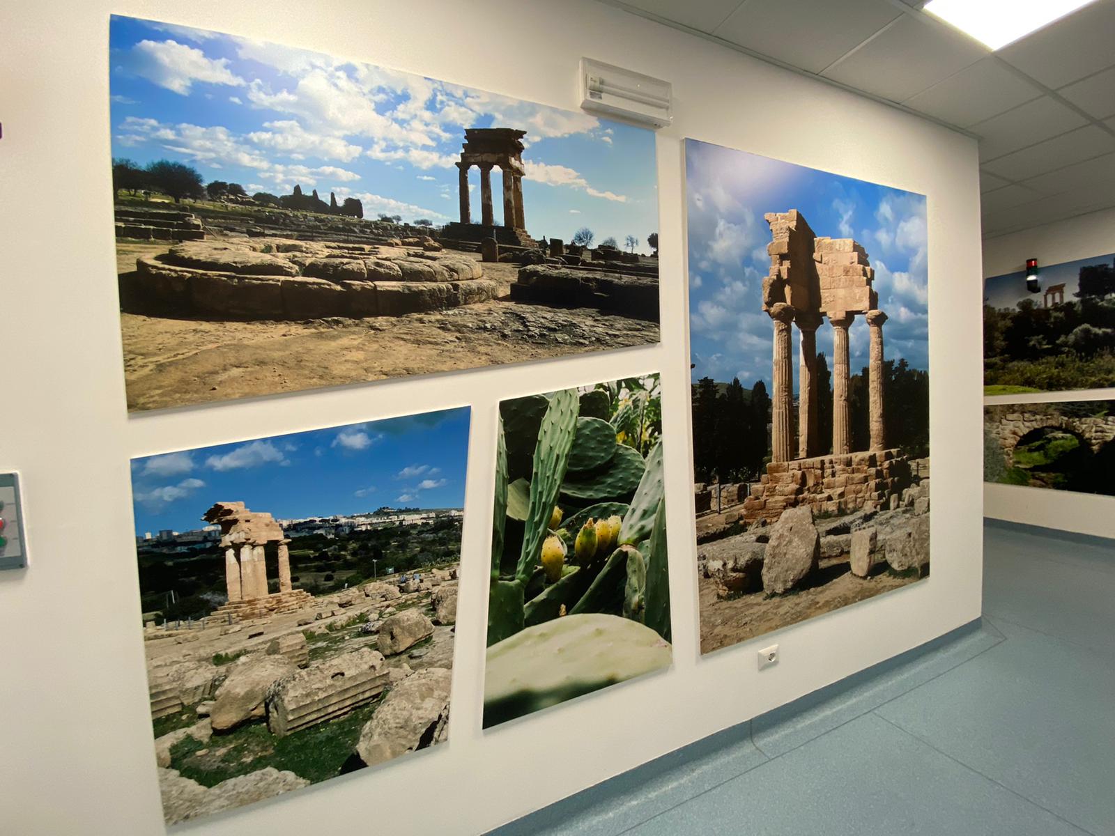 Splendide immagini dei paesaggi agrigentini nella radioterapia del San Giovanni di Dio