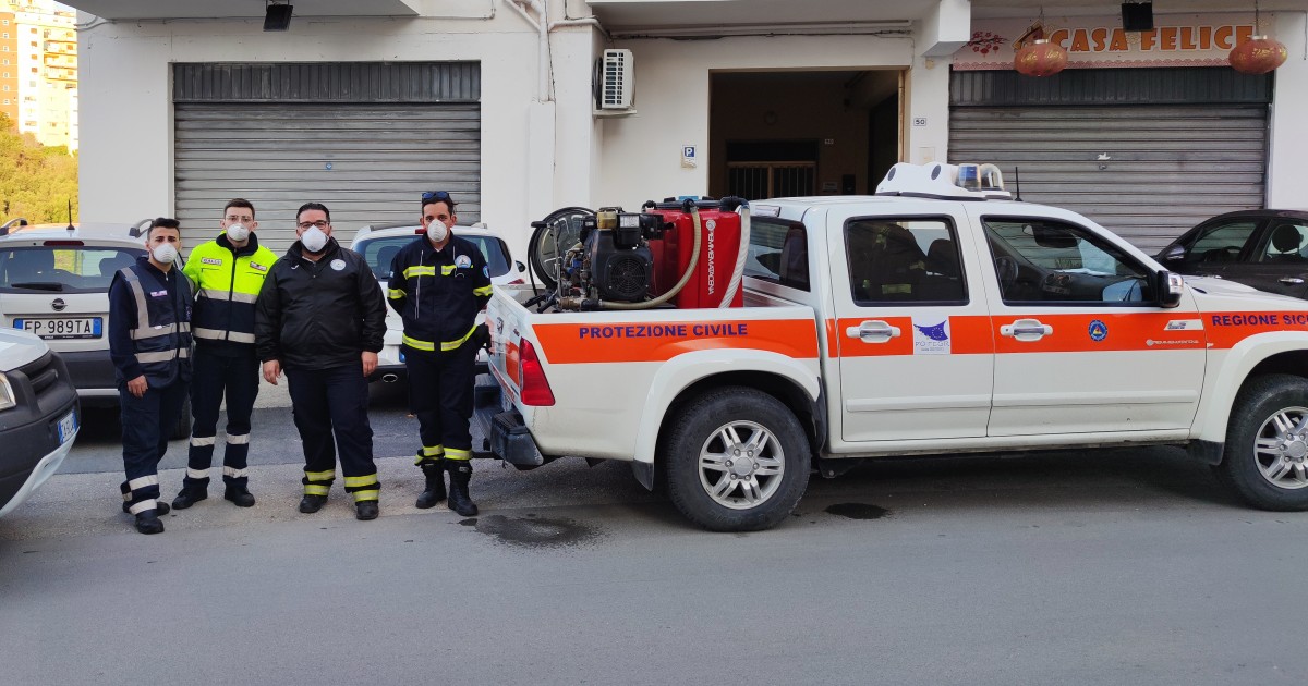 Intervento di sanificazione stasera in programma a Sciacca, si parte alle venti dallo stadio comunale