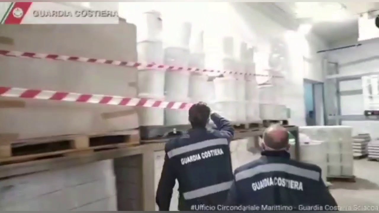 Sequestro della Guardia Costiera di Sciacca di oltre dieci tonnellate di prodotto ittico, sanzioni per violazione della tracciabilita' alimentare (Video)